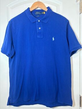 Ralph Lauren Polo Shirt in Royal Blue with White Pony